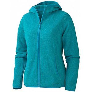 NWT Marmot Women's Norhiem Sweater Knit Fleece Jacket Sea Green L